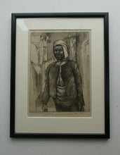 Load image into Gallery viewer, 1920s Etching Drypoint by George Bain. A Man from Macedonia. Pencil Signed
