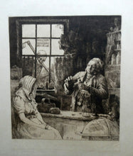 Load image into Gallery viewer, Rare Etching by Robert Bryden (1865 - 1939). Illustration to Burns &quot;Death and Dr Hornbrook&quot; (1895)
