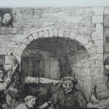 Load image into Gallery viewer, Etching by Robert Bryden (1865 - 1939). Illustration to Burns &quot;The Deil&#39;s Awa Wi&#39; The Exciseman&quot; (1895)
