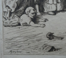 Load image into Gallery viewer, Etching by Robert Bryden (1865 - 1939). Illustration to Burns &quot;The Deil&#39;s Awa Wi&#39; The Exciseman&quot; (1895)
