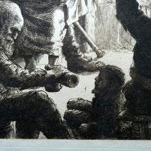 Load image into Gallery viewer, Etching by Robert Bryden (1865 - 1939). Illustration to Burns &quot;The Jolly Beggars&quot; (1895)
