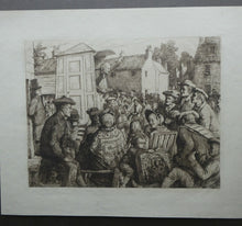 Load image into Gallery viewer, SCOTTISH ART. Rare Etching by Robert Bryden (1865 - 1939). Illustration to Burns &quot;The Holy Fair&quot; (1895)
