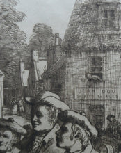 Load image into Gallery viewer, SCOTTISH ART. Rare Etching by Robert Bryden (1865 - 1939). Illustration to Burns &quot;The Holy Fair&quot; (1895)
