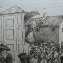 Load image into Gallery viewer, SCOTTISH ART. Rare Etching by Robert Bryden (1865 - 1939). Illustration to Burns &quot;The Holy Fair&quot; (1895)

