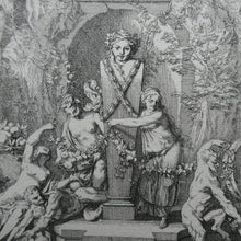 Load image into Gallery viewer, Original Antique FRENCH Etching by Claude Gillot (1673 - 1722). The Feast of the Bacchus
