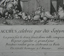 Load image into Gallery viewer, Original Antique FRENCH Etching by Claude Gillot (1673 - 1722). The Feast of the Bacchus
