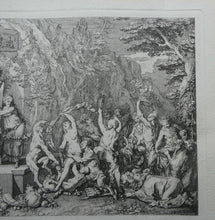 Load image into Gallery viewer, Original Antique FRENCH Etching by Claude Gillot (1673 - 1722). The Feast of the Bacchus
