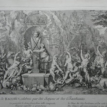 Load image into Gallery viewer, Original Antique FRENCH Etching by Claude Gillot (1673 - 1722). The Feast of the Bacchus
