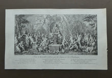 Load image into Gallery viewer, Original Antique FRENCH Etching by Claude Gillot (1673 - 1722). The Feast of the Bacchus
