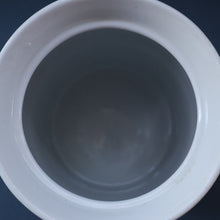 Load image into Gallery viewer, Vintage Grimwades Style White Hooped Household Jar or Canister. LENTILS (black letters)
