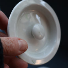 Load image into Gallery viewer, Early 20th Century Antique Grimwades White Hooped Household Jar or Canister. SAGO (in green letters)
