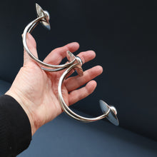 Load image into Gallery viewer, Stylish 1960s Vintage Danish Modernist Silver Plate Candle Holder. Designed by A.P. Berg
