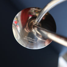 Load image into Gallery viewer, Stylish 1960s Vintage Danish Modernist Silver Plate Candle Holder. Designed by A.P. Berg
