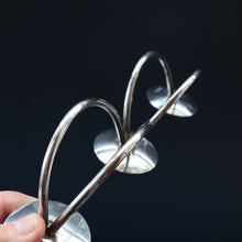 Load image into Gallery viewer, Stylish 1960s Vintage Danish Modernist Silver Plate Candle Holder. Designed by A.P. Berg
