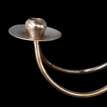 Load image into Gallery viewer, Stylish 1960s Vintage Danish Modernist Silver Plate Candle Holder. Designed by A.P. Berg
