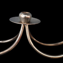 Load image into Gallery viewer, Stylish 1960s Vintage Danish Modernist Silver Plate Candle Holder. Designed by A.P. Berg
