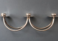 Load image into Gallery viewer, Stylish 1960s Vintage Danish Modernist Silver Plate Candle Holder. Designed by A.P. Berg
