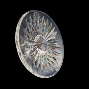 THREE GLASSES: Vintage Edinburgh Crystal Smaller WHITE WINE Glasses. SYMPHONY PATTERN. 7 1/8 inches (CODE F)