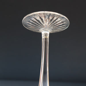 THREE GLASSES: Vintage Edinburgh Crystal Smaller WHITE WINE Glasses. SYMPHONY PATTERN. 7 1/8 inches (CODE F)