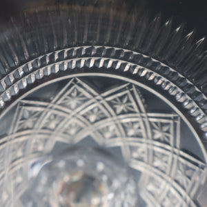 PAIR Vintage Edinburgh Crystal LARGE Water Goblets.  Fabulous KING JAMES Pattern. 9 inches (Code A)
