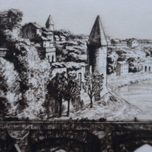 Load image into Gallery viewer, STANLEY ANDERSON (1884 – 1966). Fine ORIGINAL 1920s Drypoint Etching ‘Albi’. Pencil Signed
