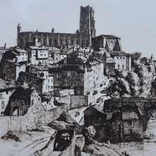 Load image into Gallery viewer, STANLEY ANDERSON (1884 – 1966). Fine ORIGINAL 1920s Drypoint Etching ‘Albi’. Pencil Signed
