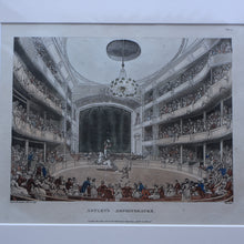 Load image into Gallery viewer, "ASTLEY'S AMPHITHEATRE" (1808). Engraved by John Hill; after Rowlandson and Pugin
