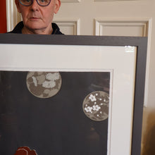 Load image into Gallery viewer, SCOTTISH ART: Rare Screenprint by Bel Cowie Entitled "Minoan Poppies" . Signed and dated 1981. FRAMED

