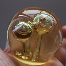 Load image into Gallery viewer, Vintage MIDTON CRAFTS 1970s SCOTTISH Acrylic Paperweight with Bubble Inclusions
