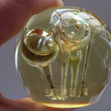 Load image into Gallery viewer, Vintage MIDTON CRAFTS 1970s SCOTTISH Acrylic Paperweight with Bubble Inclusions
