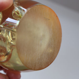 Vintage MIDTON CRAFTS 1970s SCOTTISH Acrylic Paperweight with Bubble Inclusions