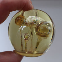 Load image into Gallery viewer, Vintage MIDTON CRAFTS 1970s SCOTTISH Acrylic Paperweight with Bubble Inclusions

