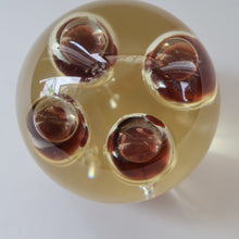 Load image into Gallery viewer, Vintage MIDTON CRAFTS 1970s SCOTTISH Acrylic Paperweight with Bubble Inclusions
