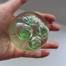 Load image into Gallery viewer, Vintage MIDTON CRAFTS 1970s SCOTTISH Acrylic Paperweight with Bubble Inclusions
