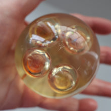 Load image into Gallery viewer, Vintage MIDTON CRAFTS 1970s SCOTTISH Acrylic Paperweight with Bubble Inclusions
