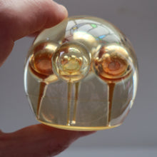 Load image into Gallery viewer, Vintage MIDTON CRAFTS 1970s SCOTTISH Acrylic Paperweight with Bubble Inclusions
