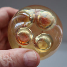 Load image into Gallery viewer, Vintage MIDTON CRAFTS 1970s SCOTTISH Acrylic Paperweight with Bubble Inclusions
