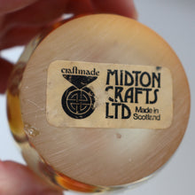 Load image into Gallery viewer, Vintage MIDTON CRAFTS 1970s SCOTTISH Acrylic Paperweight with Bubble Inclusions
