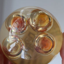 Load image into Gallery viewer, Vintage MIDTON CRAFTS 1970s SCOTTISH Acrylic Paperweight with Bubble Inclusions
