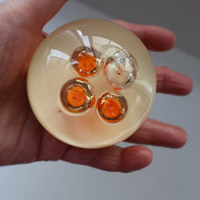 Load image into Gallery viewer, Vintage MIDTON CRAFTS 1970s SCOTTISH Acrylic Paperweight with Bubble Inclusions
