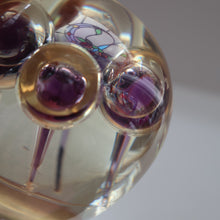 Load image into Gallery viewer, Vintage MIDTON CRAFTS 1970s SCOTTISH Acrylic Paperweight with Bubble Inclusions
