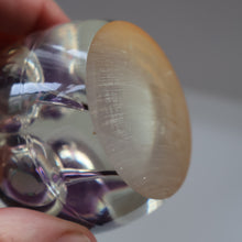 Load image into Gallery viewer, Vintage MIDTON CRAFTS 1970s SCOTTISH Acrylic Paperweight with Bubble Inclusions
