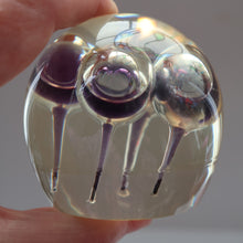 Load image into Gallery viewer, Vintage MIDTON CRAFTS 1970s SCOTTISH Acrylic Paperweight with Bubble Inclusions
