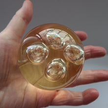 Load image into Gallery viewer, Vintage MIDTON CRAFTS 1970s SCOTTISH Acrylic Paperweight with Bubble Inclusions
