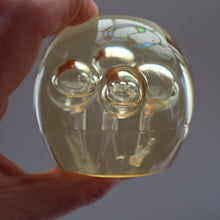 Load image into Gallery viewer, Vintage MIDTON CRAFTS 1970s SCOTTISH Acrylic Paperweight with Bubble Inclusions
