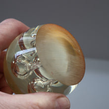 Load image into Gallery viewer, Vintage MIDTON CRAFTS 1970s SCOTTISH Acrylic Paperweight with Bubble Inclusions
