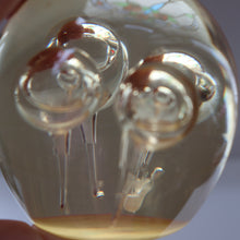 Load image into Gallery viewer, Vintage MIDTON CRAFTS 1970s SCOTTISH Acrylic Paperweight with Bubble Inclusions
