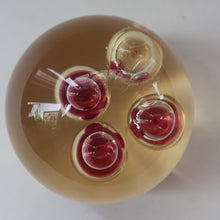 Load image into Gallery viewer, Vintage MIDTON CRAFTS 1970s SCOTTISH Acrylic Paperweight with Bubble Inclusions
