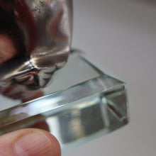 Load image into Gallery viewer, Rare 1920s ART DECO WMF Duck Inkwell on Faceted Clear Crystal Base 
