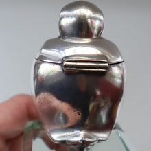 Load image into Gallery viewer, Rare 1920s ART DECO WMF Duck Inkwell on Faceted Clear Crystal Base 
